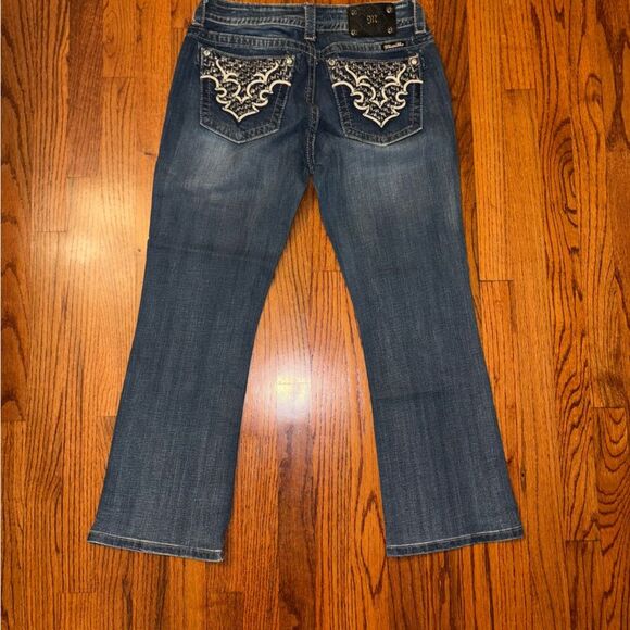MISS ME Dark Blue Boot Cut Jeans Size 30 - Picture 5 of 7